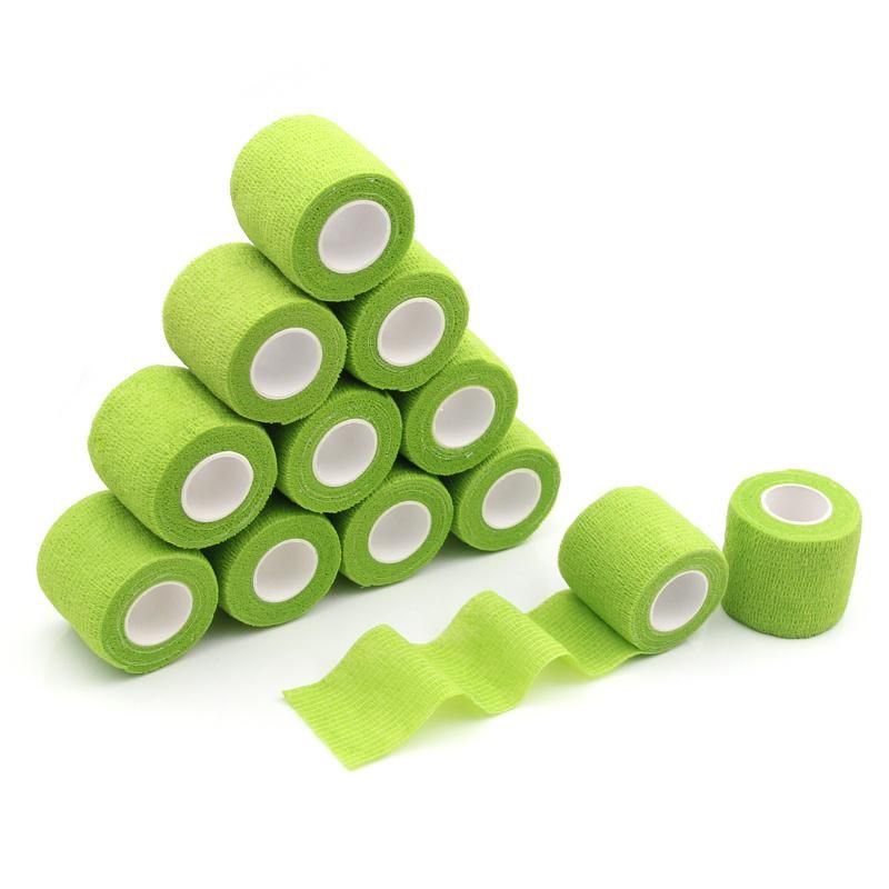 CE&ISO Approved Medical Disposable Colored Elastic Adhesive Bandage