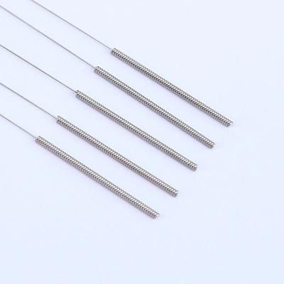 Sterile Stainless Steel Wire Handle Acupuncture Needles with Spring Handle