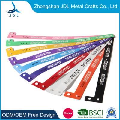 Environmental Custom Color Sunken Vinyl Tyvek Wristband Fashion Sport Products Rubber Band Corporate Activity Elastic Energy Smart Bracelet