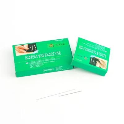 Hot Sale Disposable Sterile Aluminum Foil Packing Alloy Handle Acupuncture Needles with CE Certificate