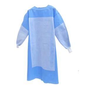 Reinforced Surgical Gown Ulreasonic Heat Sealed with SMMS Antistatic and Alcohol-Repellent