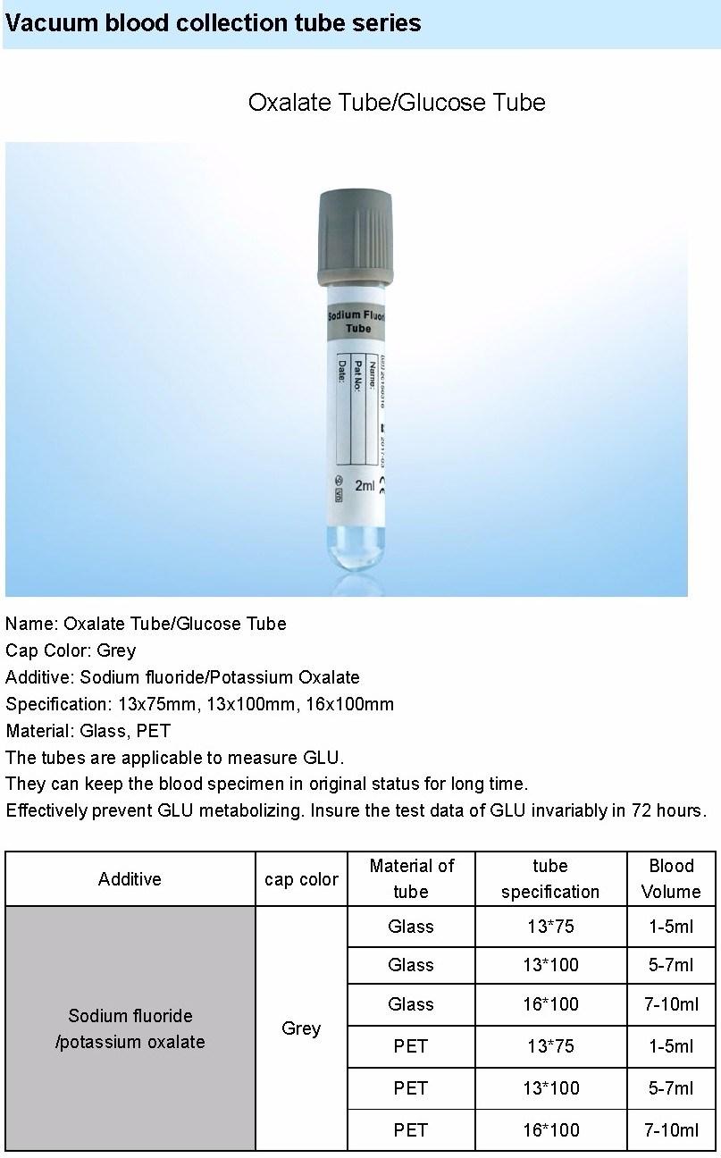 Vacuum Blood Collection Plain Tube CE Approved
