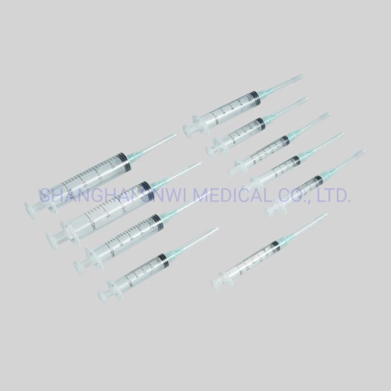 Disposable Medical Orange Cap 1ml Insulin Syringe with Fixed Needle