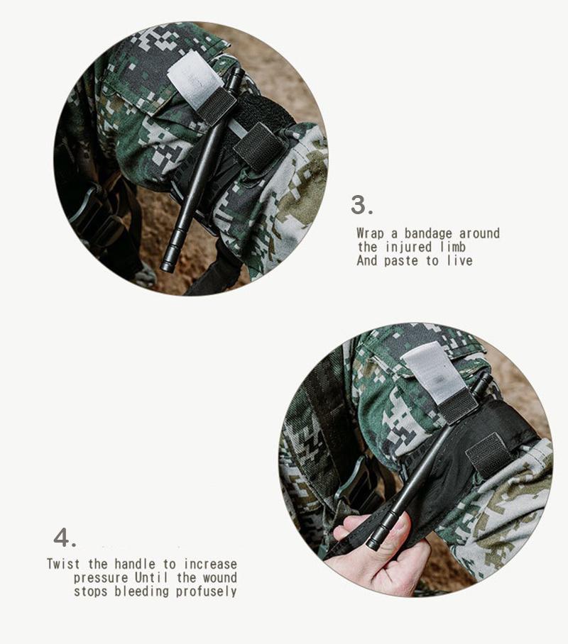 80X4cm Outdoor Arterial Emergency Spinning Tourniquet Handle Tourniquet with One Hand