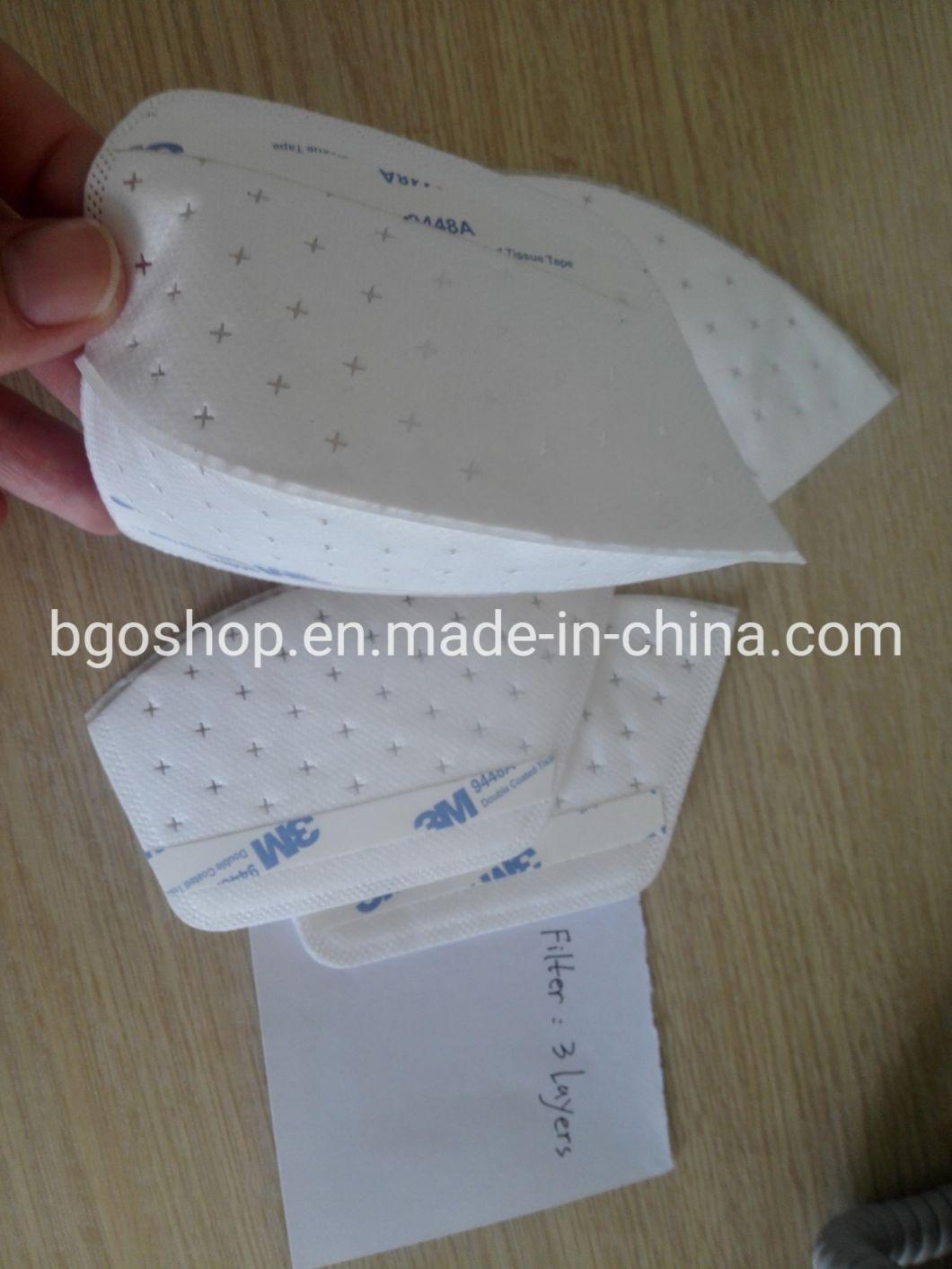5ply/3plys Replaceable Mask Filter for Washable 3D Face Mask Melt Blown Filter