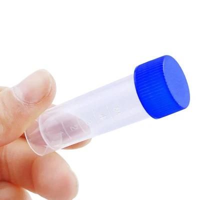 Disposable Medical Plastic Reversable Cryovial Tube with Silicone Washer Seal