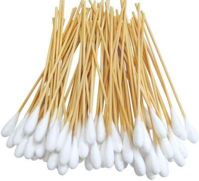 Medical Disposable Wooden Bamboo Stick Double Head Cotton Swab