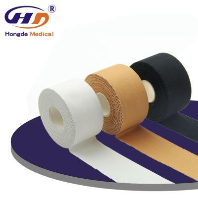 HD394 OEM Custom White Cut Edges / Zigzag Edges Zinc Oxide Sports Tape / Athletic Tape Roll for Sports Safety