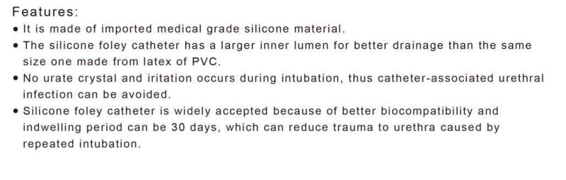 Medical Supply 2/3 Way Silicone External Female Urinary Catheter