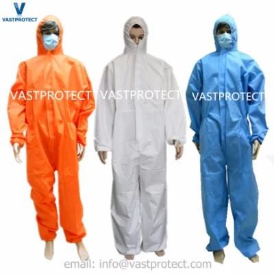 Disposable Nonwoven PP SMS Microporous Coveralls