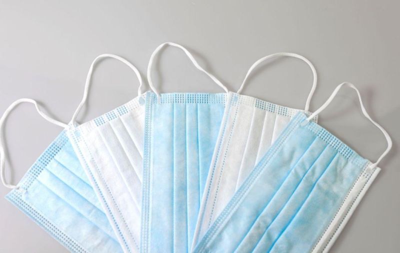 Disposable Medical Protective Face Mask Non Woven 3ply Medical Mask En14683