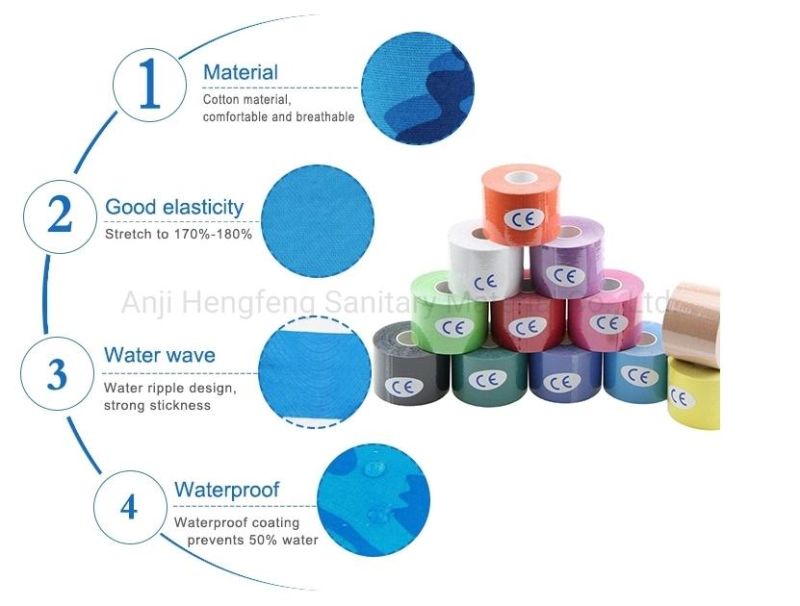 Mdr CE Approved Premium Kinesiology Tape for Sports Protecting Muscles