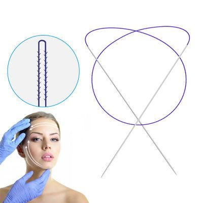 Double Needle Suture Eye Cannula Hilos Pdo Faciales Thread
