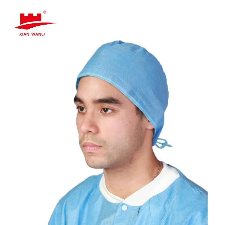 Medical Head Cover for Industry Disposable Single Elastic Double Elastic Nonwoven Mob Cap Clip Cap