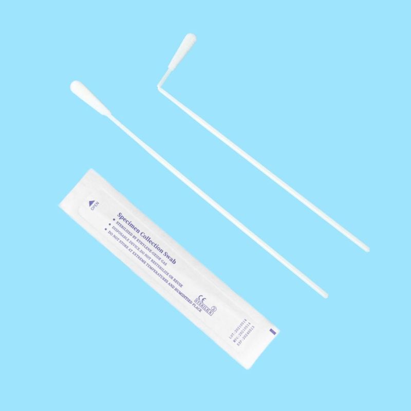 FDA Listed CE Certified Disposable Nylon Flocked Vtm Sampling Nasal Swabs Self Rapid Test
