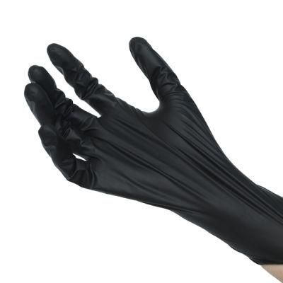 Black Nitrile Gloves Disposable Work Safety Gloves Working Industrial Grade with CE FDA Custom Color