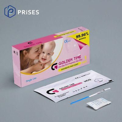 Whosale Home Kit Rapid Test Quick Test 25miu Pregnancy Test Strip Pregnancy Test Kit Medical HCG Pregnancy Test Strip
