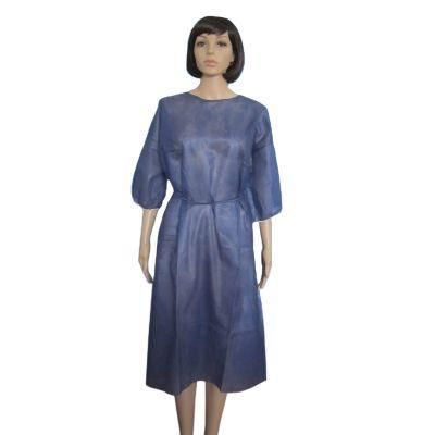 Professional Disposable Waterproof 60GSM PP PE Isolation Cover Gown