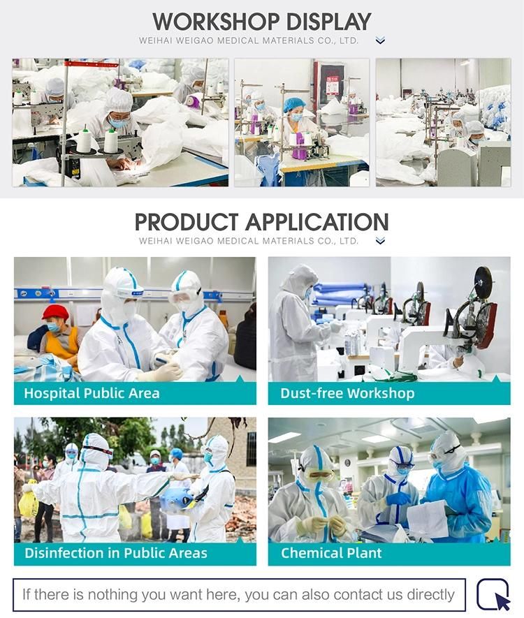 Certificate Medical Use Coverall Suit Surgical Disposable Virus Protective Clothing Waterproof Isolation Suit