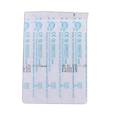 Hot Selling Disposable Sterile Alloy Wire Handle Acupuncture Needle Without Tube