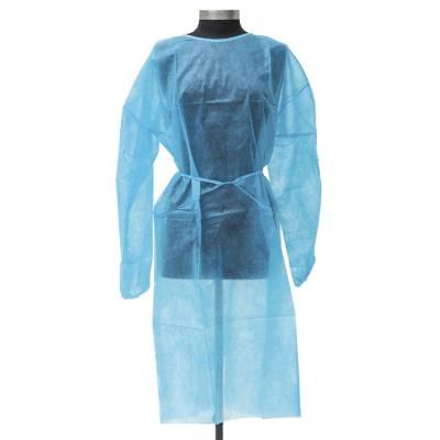 Light Breathable PP Nonwoven Isolation Gown 45GSM Disposable