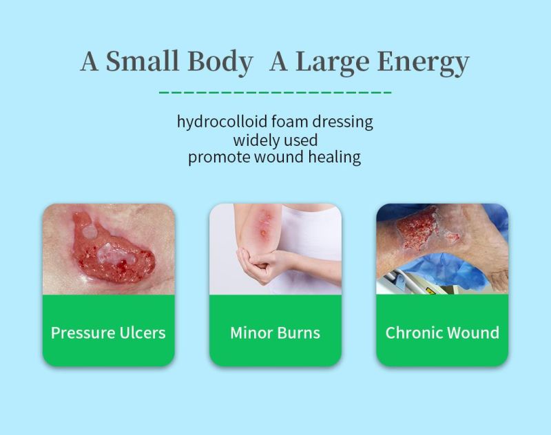 Hydrocolloid Foam Dressing Easy to Tear off Wound