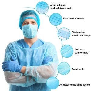 3 Ply Hospital Facemask Pm 2.5 Disposable Non-Woven Facemask