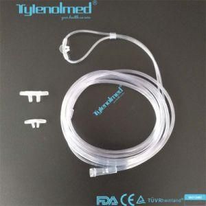 Disposable Surgical Medical Grade PVC Nasal Oxygen Cannula with Soft Prong