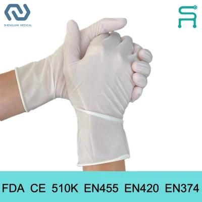 Natural Latex Gloves FDA CE 510K En455 Powder Free Disposable Latex Examination Gloves