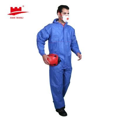 China Reusable Medical PPE Protective Certificated Surgical Non Woven Coverall Hazmat Suit for Doctors