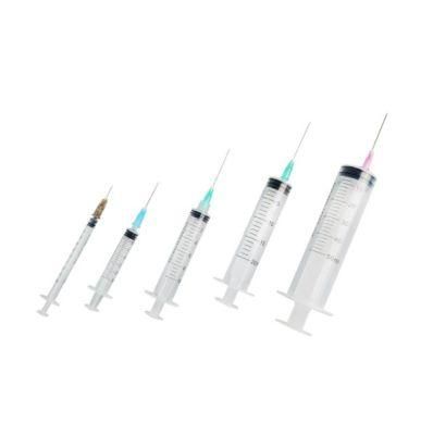 Disposable Medical Plastic Luer Lock/Slip Syringe CE ISO