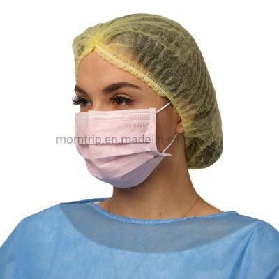 50 Packed Nonwoven Pink Doctor Disposable Medical Surgical Mask for Children and Adults