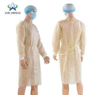 New Long Clothing Reinforced Protective Gown Sterile Nonwoven SMS Surgical Gown with Knit Cuff