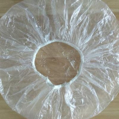 High Quality Cheap Waterproof Salon Hair Dry Processing Cap Custom PE Plastic Transparent Hair Cover Disposable Shower Caps