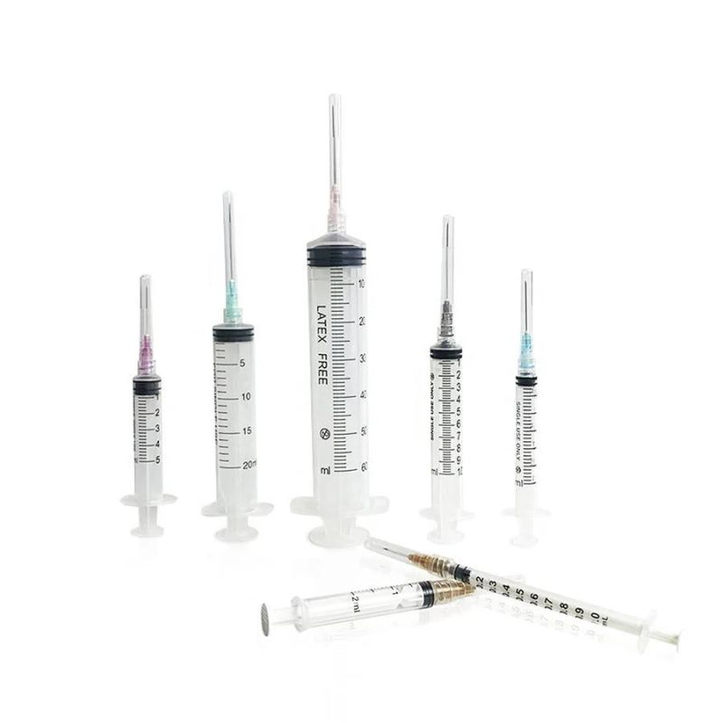 Disposable Syringe Luer Lock with Needle 3 Parts Syringe CE ISO