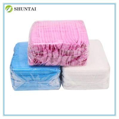 Wholesale Disposable Non-Woven Hat Nurse Hat Oil Control Anti-Dust Hat SMS/PP Head Cover Hair Net Hat