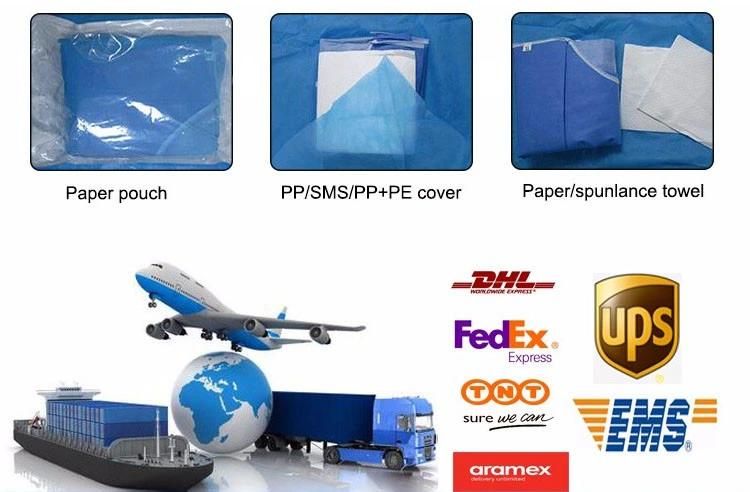 Hot! SMS Surgical Gown Disposable Sterile Surgical Drapes and Gowns