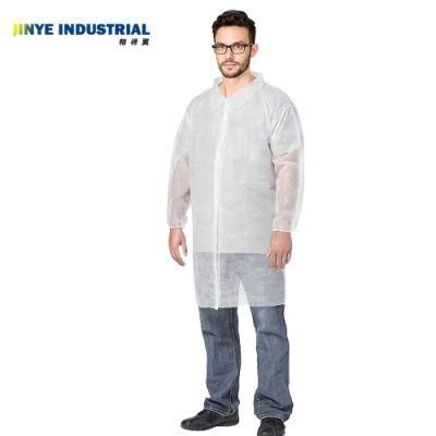 Disposable Lab Coats White Adult Work Gowns