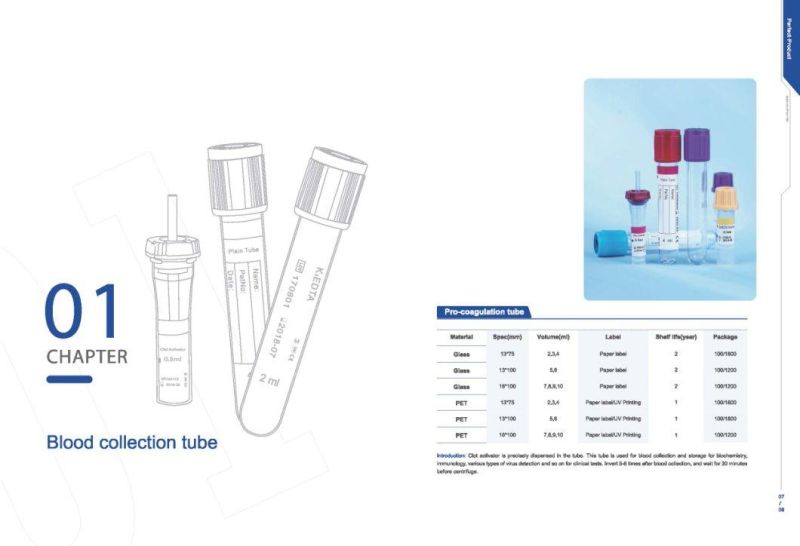 High Quality Medical Disposables vacuum Blood Tubes