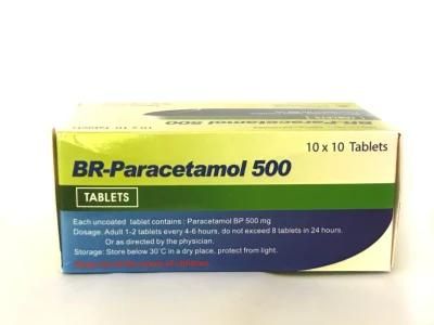High Quality Antipyretic Analgesic Paracetamol Tablets