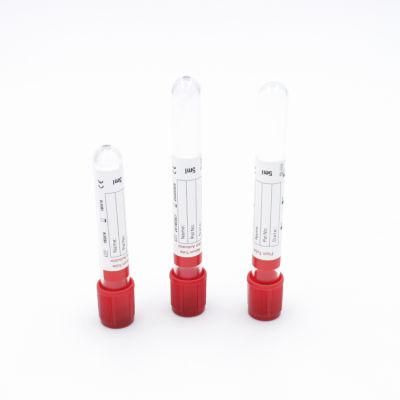 No Additive Vacuum Plain Blood Collection Tube with Red Cap