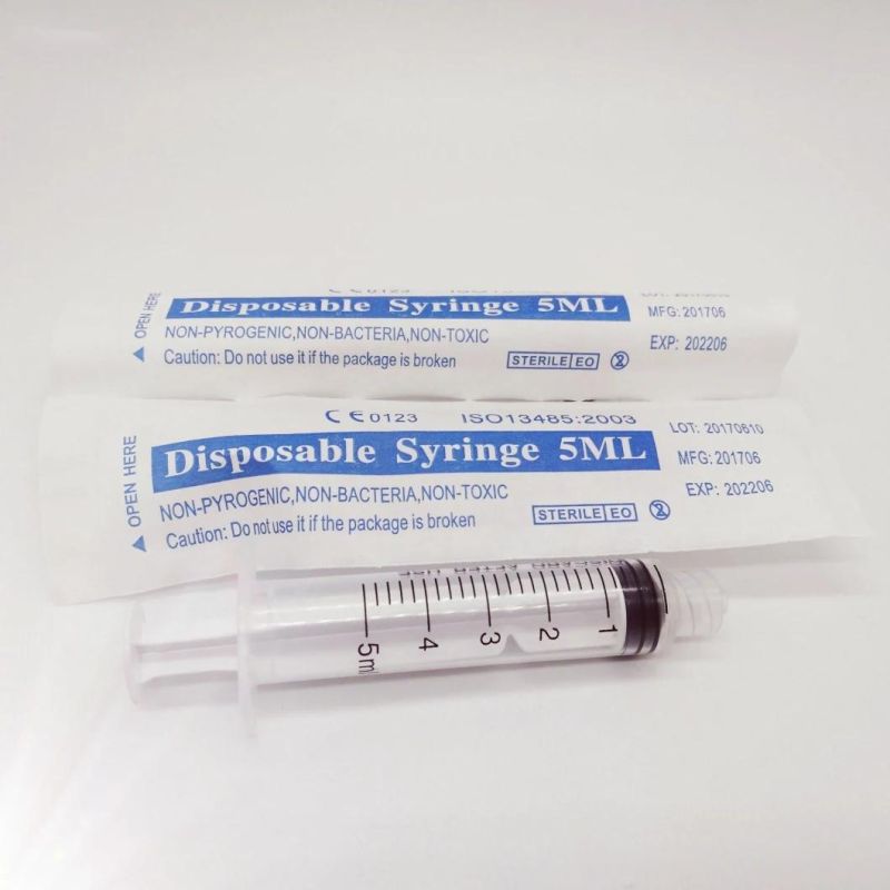 Disposable Syringe Luer Lock with Needle 3 Parts Syringe CE ISO