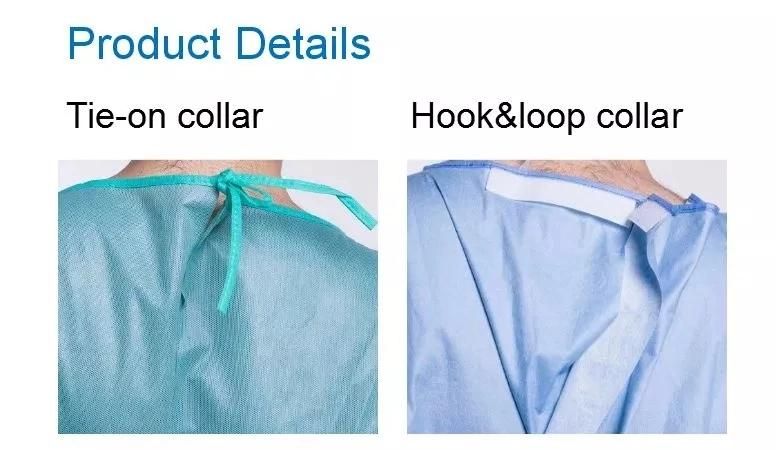 SMS Surgical Gown Impervious Disposable Gown for Patients/ISO, High Protective SMS Sterile Disposable Surgical Gownview Larger Imagesms Surgical Gown Im