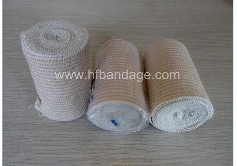 Elastic Bandage Wrap with Clip Closure for First Aid Kit and Medical Facilities