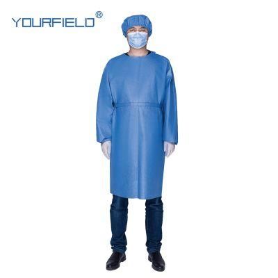 45/50/65GSM SMS Nonwoven Fabrics Isolation Disposable Coverall