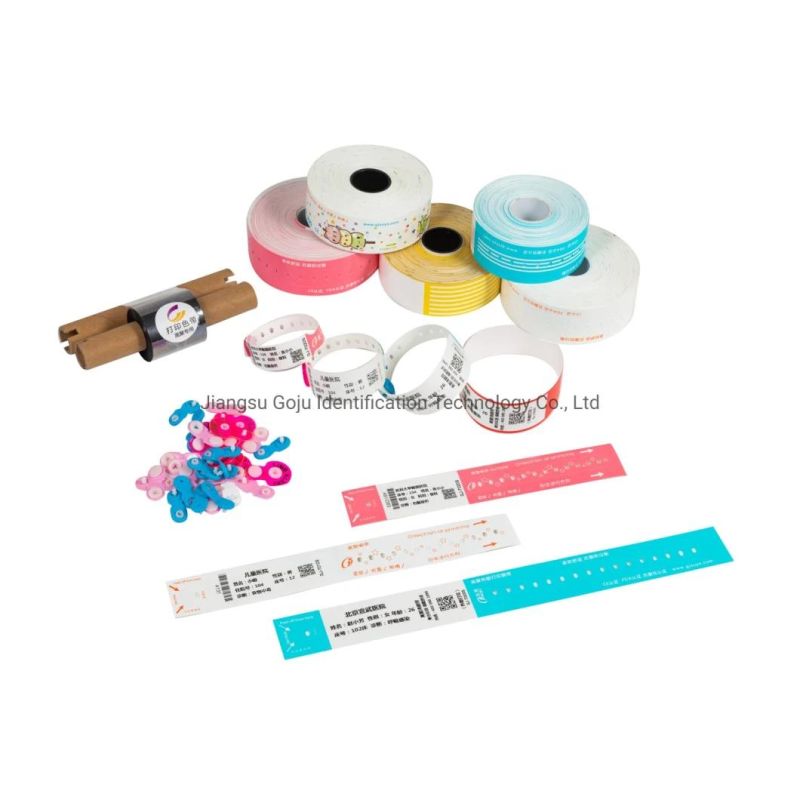 Printing Patient Medical Thermal Wristband with Adhesive