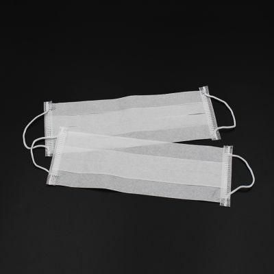 Anti-Dust Free/Proof/1-Ply 2-Ply 3-Ply 4-Ply Paper Face Mask with Elastic Ear-Loop/Head-Loop for Food Processing Industry Service