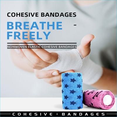 Carrefour Chain Stores Certified Supplier Cohesive Bandage with Non-Woven Material
