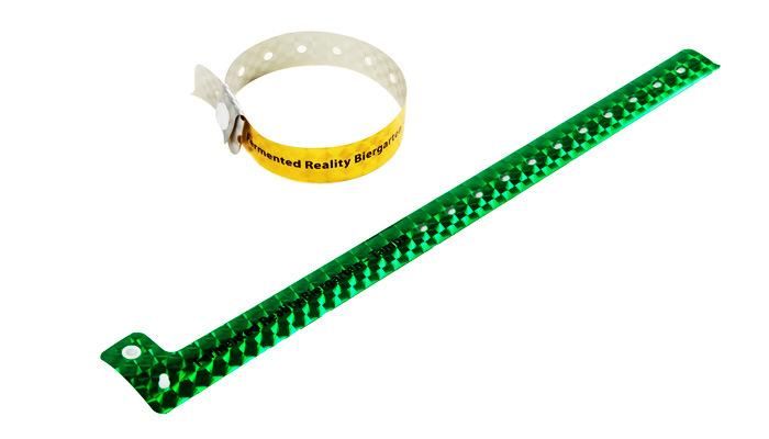Waterproof Holographic L Shape Event Wristband