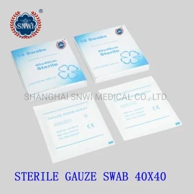 Good Softness 8 Ply Surgical Medical Sterile Absorbent Gauze Swab